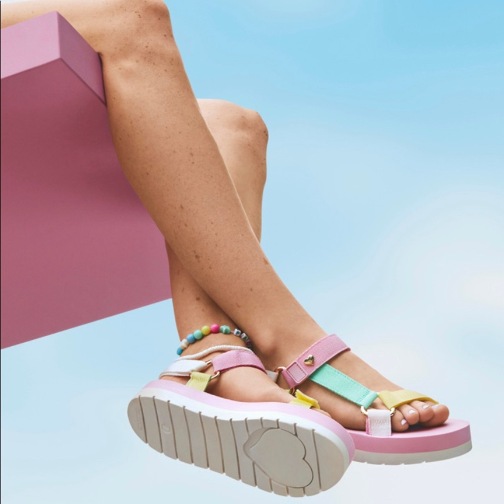 Stoney Clover Lane x Target Women's Sports Sandals Shoes Green/Pink/Yellow (12)